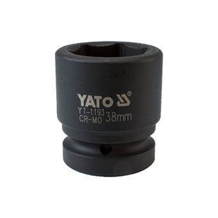 Головка торцевая ударная 1" 38 мм YATO YT-1193 YT-1193 фото