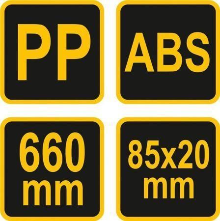 Шприц для нанесення будівельних сумішей 660 мм, цільна конструкція, без змінних насадок Vorel 04450 04450 фото