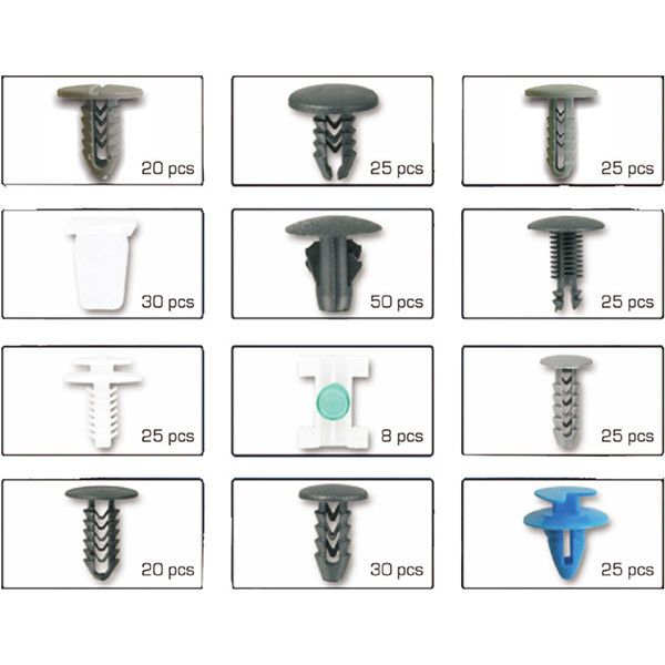 Набір автомобільних кліпс і кріплень 12 видів для FIAT 308 шт. Tagred TA1143 TA1143 фото