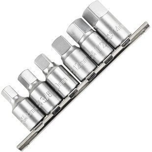Набор головок для откручивания масляных пробок 3/8&rdquo; (8-14 мм / 1/2" / 3/8") 6 шт. Vorfal V08097 V08097 фото