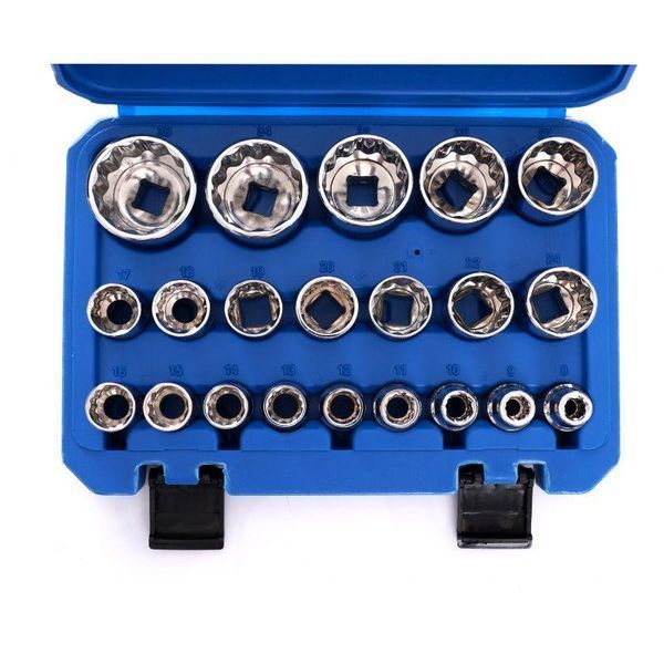 Набір головок 1/2" 12-гранних (8-36 мм) 21 шт. Kraft & Dele KD10348 KD10348 фото
