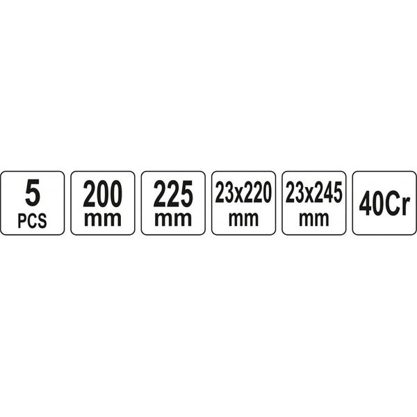 Набор крючков и скребков с ручкой l=225-240 мм компл. 5 шт. Yato YT-08422 YT-08422 фото