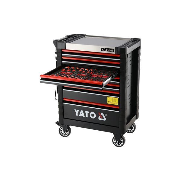 Шафа з інструментами на колесах (7 шухляд) 775 x 465 x 985 мм 190 елементів Yato YT-55306 YT-55306 фото