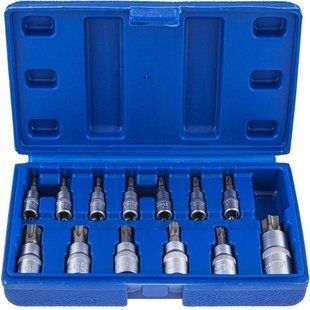 Набір біт TORX впресованих в головку 1/4&Prime;/ 3/8&Prime;/1/2&Prime; (Т8-Т70) 13 шт. Vorfal V08407 V08407 фото