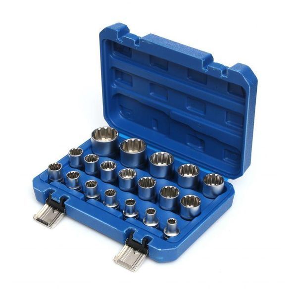Набір головок 1/2" 12-гранних (8-32 мм) 19 шт. Kraft & Dele KD10347 KD10347 фото