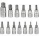 Набор бит TORX впресованных в головку 1/4&Prime;/ 3/8&Prime;/1/2&Prime; (Т8-Т70) 13 шт. Vorfal V08407 V08407 фото 2
