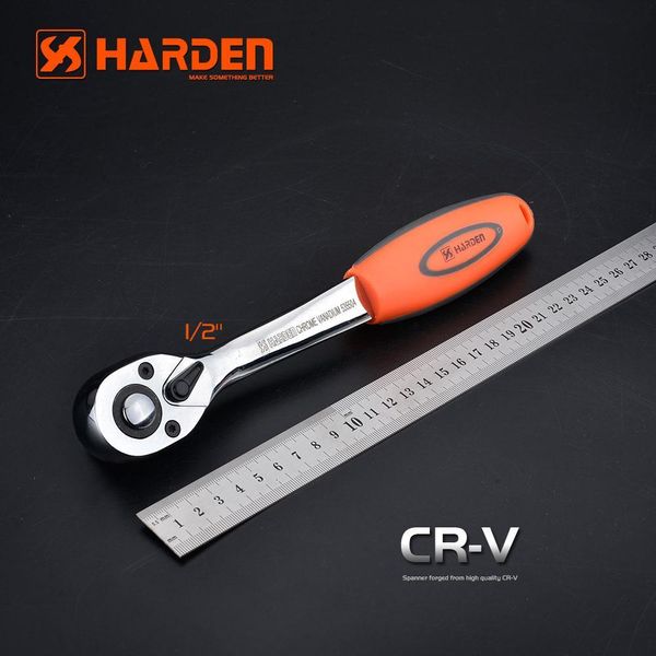 Тріскачка 1/2" вигнута, 72 зуба Harden Tools 535504 535504 фото