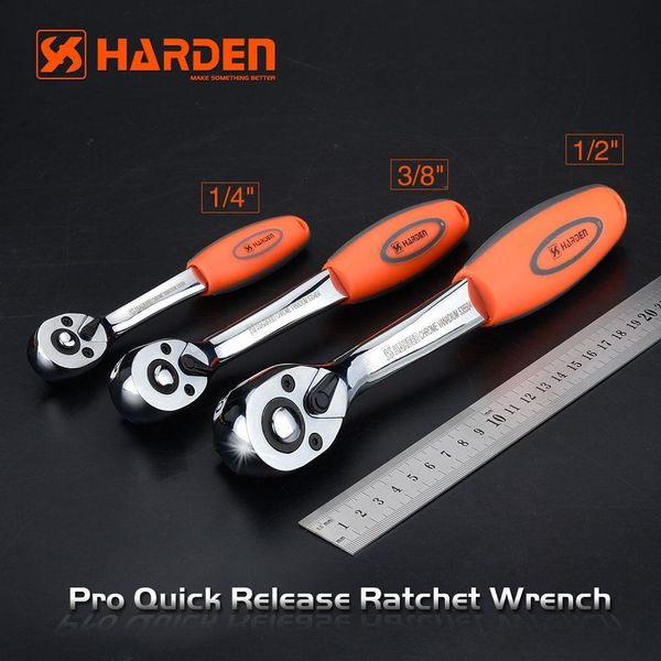 Тріскачка 1/2" вигнута, 72 зуба Harden Tools 535504 535504 фото