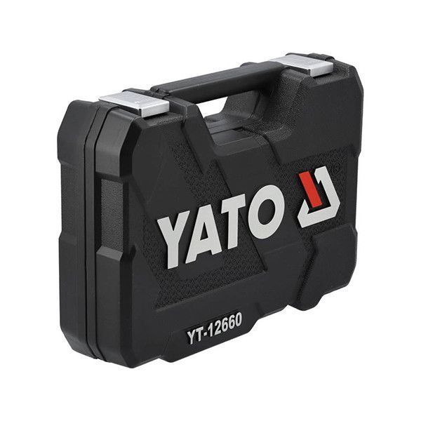 Набор инструментов: головки и отверточные насадки 1/2"/1/4" с инструментами 60 ед. Yato YT-12660 YT-12660 фото
