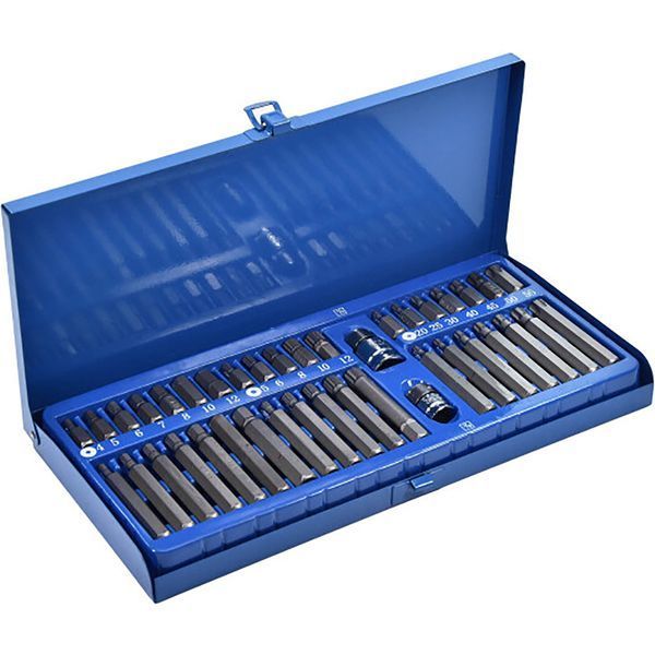 Набір біт (Torx/ Spline/ Hex) з перехідниками 40 предметів Vorel 66400 66400 фото