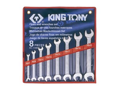 Набор ключей рожковых 8шт. (6-22 мм) King Tony 1108MR 1108MR фото
