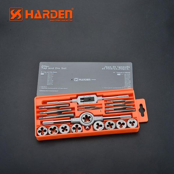 Профессиональный набор метчиков и плашек 20 пр. Harden Tools 610458 610458 фото