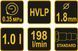 Пневматичний фарборозпилювач HVLP з нижнім баком 1.8 мм Vorel 80903 80903 фото 2