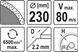 Диск відрізний алмазний для мокрого різання 230 Х 2.2 Х 10 Х 22.2 мм YATO YT-59955 YT-59955 фото 2