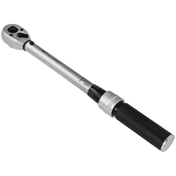 Динамометричний ключ 3/8&Prime; (10-60 Нm) 322 мм з блокуванням (двонапрямний) Falcon F07243 F07243 фото