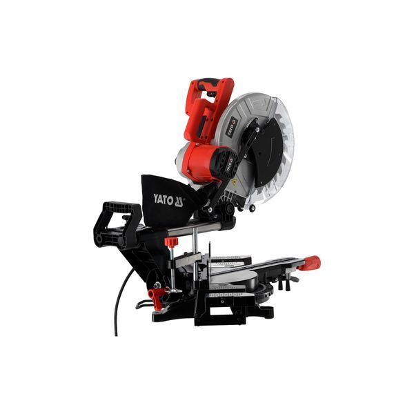Пила торцьовальна з лазером і протяжкою 2кВт (диск &Oslash;=305/30мм) глибина різу 90&deg;/45&deg;-90/45мм (l= 340 мм) Yato YT-82176 YT-82176 фото
