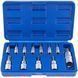 Набір біт TORX 1/4&Prime;/3/8&Prime;/1/2&Prime; типу S TS8-TS60 впресованих у головку 12 ел. Vorfal V08405 V08405 фото 1