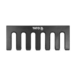 Полиця для електроінструменту 576x 225x 55 мм (6 гнізд) металева Yato YT-09091 YT-09091 фото