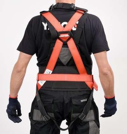 Шлейки безопасности с лямками и бедренным прядем для высотных работ полиэстеровые Yato YT-74220 YT-74220 фото