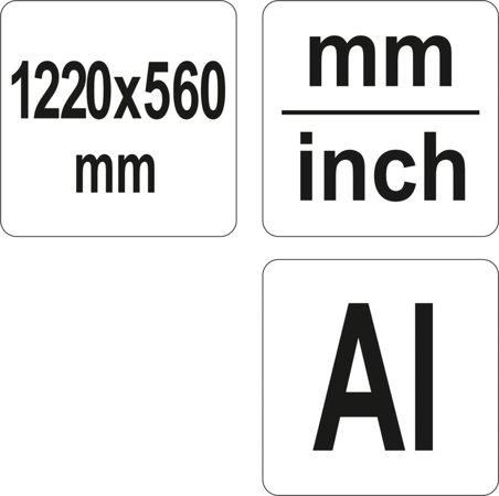 Алюминиевый угольник из двух линеек 1270 X 560 мм YATO YT-70792 YT-70792 фото