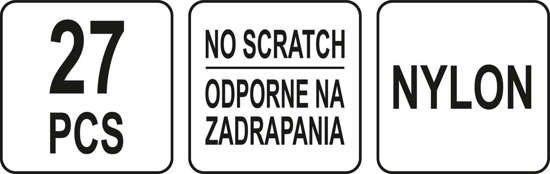 Съемники для демонтажа обивки автомобильного салона 27 шт YATO YT-08443 YT-08443 фото