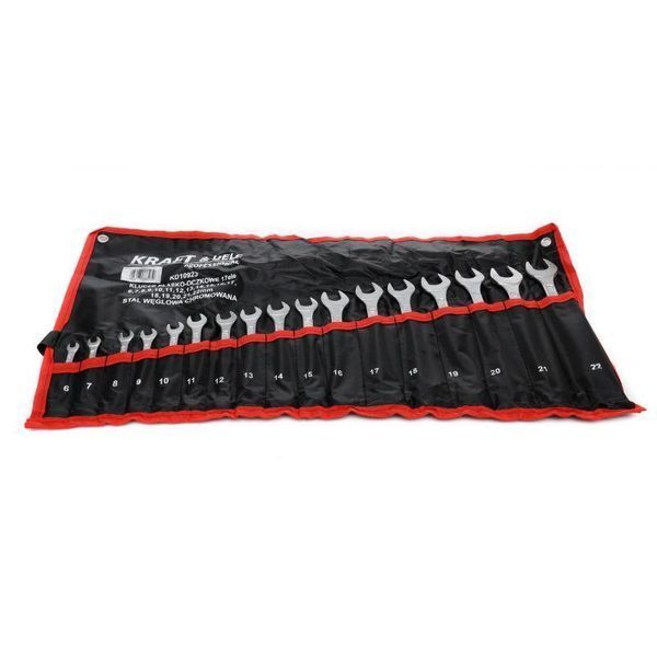 Набор комбинированных рожково-накидных ключей (6 - 22 мм) 17 шт. Kraft & Dele KD10923 KD10923 фото