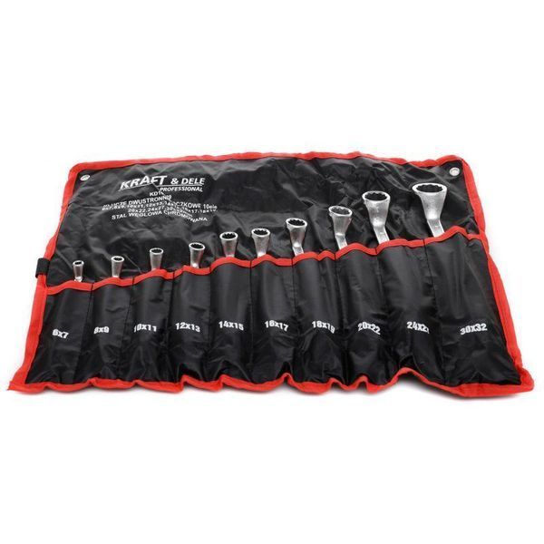 Набор накидных ключей (6-32 мм) 10 шт. Kraft & Dele KD10929 KD10929 фото