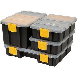 Набор органайзеров 4 ед. (2-22x15.5x 6 см/1-22x 15.5x 12 см/ 1-22x 29x 6 см) Vorel 78788 78788 фото