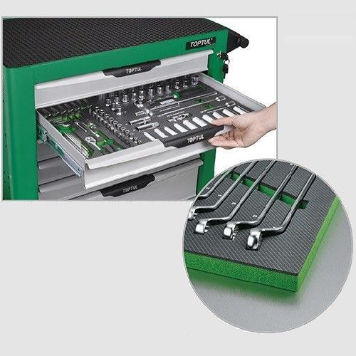 Тележка с инструментом (Pro-Plus) 7 секций 261 ед. TOPTUL GE-26117 GE-26117 фото