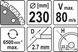 Диск відрізний алмазний "SEGMENT" 230 Х 2.7 Х 8 Х 22.2 мм YATO YT-6005 YT-6005 фото 2