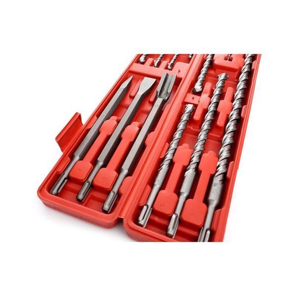 Набор из 9 сверл по бетону + 3 зубила SDS PLUS 12 ед. Kraft & Dele KD10206 KD10206 фото