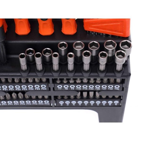 Набор инструментов: отвертки стандартные и прецизионные/ биты /ключи шестигранные 122 эл. Kraft & Dele KD10958 KD10958 фото