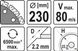 Диск отрезной алмазный камню и бетону для мокрой и сухой резки 230 X 2.2 X 10 X 22.2 мм YATO YT-59965 YT-59965 фото 2