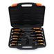 Набор ударных отверток CrV (Phillips+Slotted) 12 шт. в кейсе Kraft & Dele KD10284 KD10284 фото 1