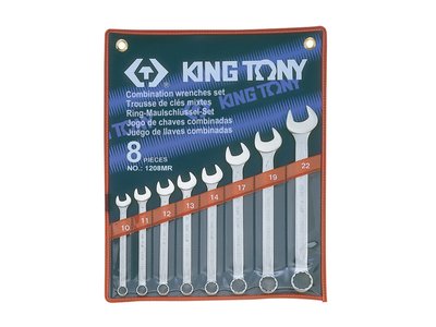 Набір ключів ріжково-накидних 8 од. King Tony 1208MR 1208MR фото