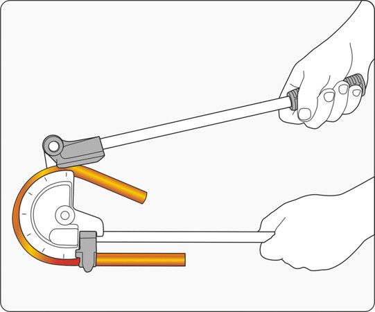 Ручний трубогиб для круглих трубок 15мм YATO YT-21844 YT-21844 фото