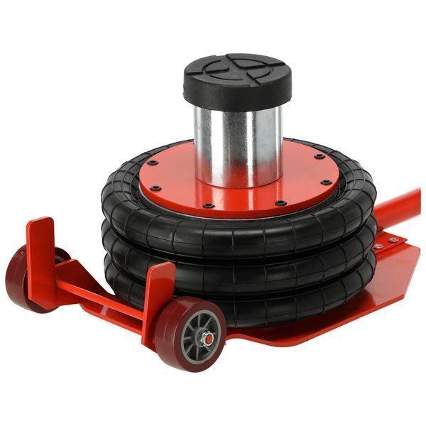 Домкрат пневматический подкатной 4 т (пределы подъема 15-50 см) с дополнительной наставкой 8 см Yato YT-17233 YT-17233 фото