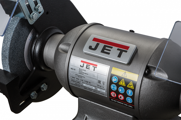 Точильный станок профессиональный 230В (1,9(1,1) кВт) диски Ø250х25х (25,4/32) мм (1400 об/мин) JET IBG-10-230 IBG-10-230 фото