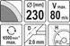 Диск отрезной алмазный 230 X 2 X 10 X 22.2 мм по керамограниту/ стеклу/ керамике YATO YT-59975 YT-59975 фото 2