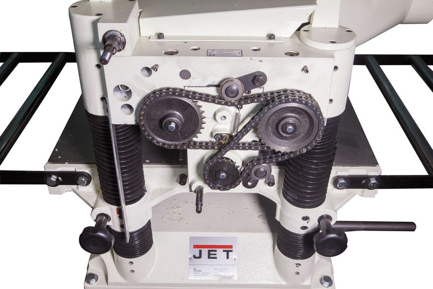Рейсмусовый станок 400В (5.5(3,8) кВт) вал Ø=81 мм (4 ножа 510х25х3 мм) брус 500х200 мм JET JWP-208-3 JWP-208-3 фото