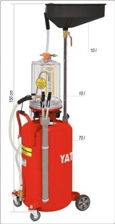 Пневматическое устройство для слива масла на колесах YATO YT-07190 YT-07190 фото