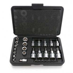 Набор бит/ насадок и торцевых головок Torx 30шт. Kraft & Dele KD10242 KD10242 фото