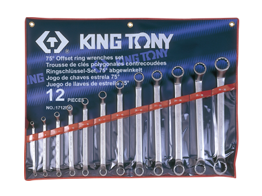 Набор ключей накидных 12 ед. (6-32 мм) (в составе ключ 24х27 мм) King Tony 1712MR01 1712MR01 фото