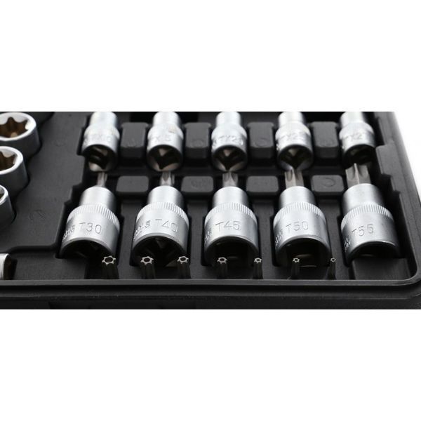 Набір біт/насадок та торцевих головок Torx 30шт. Kraft & Dele KD10242 KD10242 фото