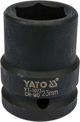 Головка торцевая шестигранная ударная 3/4" (М= 23 мм/L= 50 мм) YATO YT-1073 YT-1073 фото