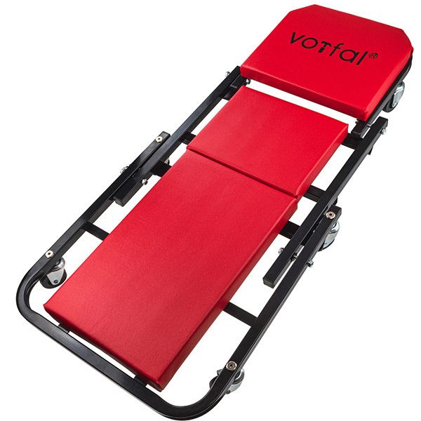Лежак-стул подкатной для авторемонта 2 в 1 (930х420х120 мм) 130 кг Vorfal V07711 V07711 фото