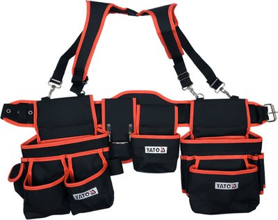 Пояс с 2 накладными сумками с карманами для инструмента YATO YT-74070 YT-74070 фото