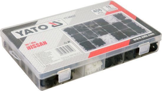 Набір автомобільного кріплення для NISSAN 418 шт. YATO YT-06657 YT-06657 фото