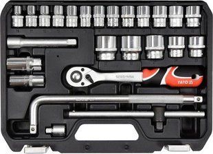 Набор инструментов 1/2" 25 предметов YATO YT-38741 YT-38741 фото