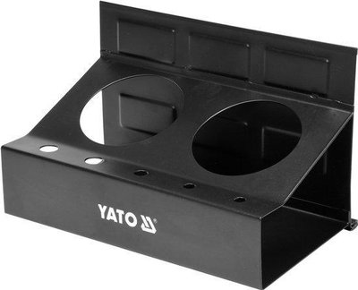 Полка магнитная с 2 большими и 5 малыми отверстиями (215 x 120 x 130 мм) YATO YT-08681 YT-08681 фото
